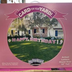 Happy Birthday Yard Sign