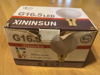G16.5 led edison bulbs 6 pack