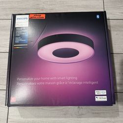 Philips Hue Infuse (medium) smart ceiling light — the color-changing one.