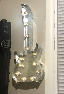 Light up wall guitar