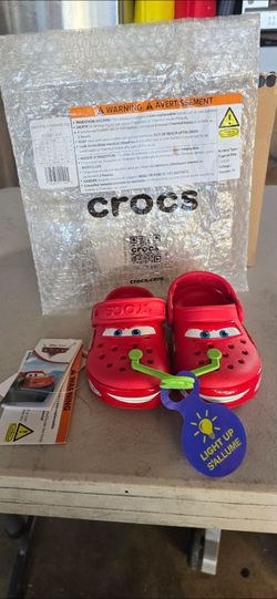 Mcqueen crocs 7c NEW