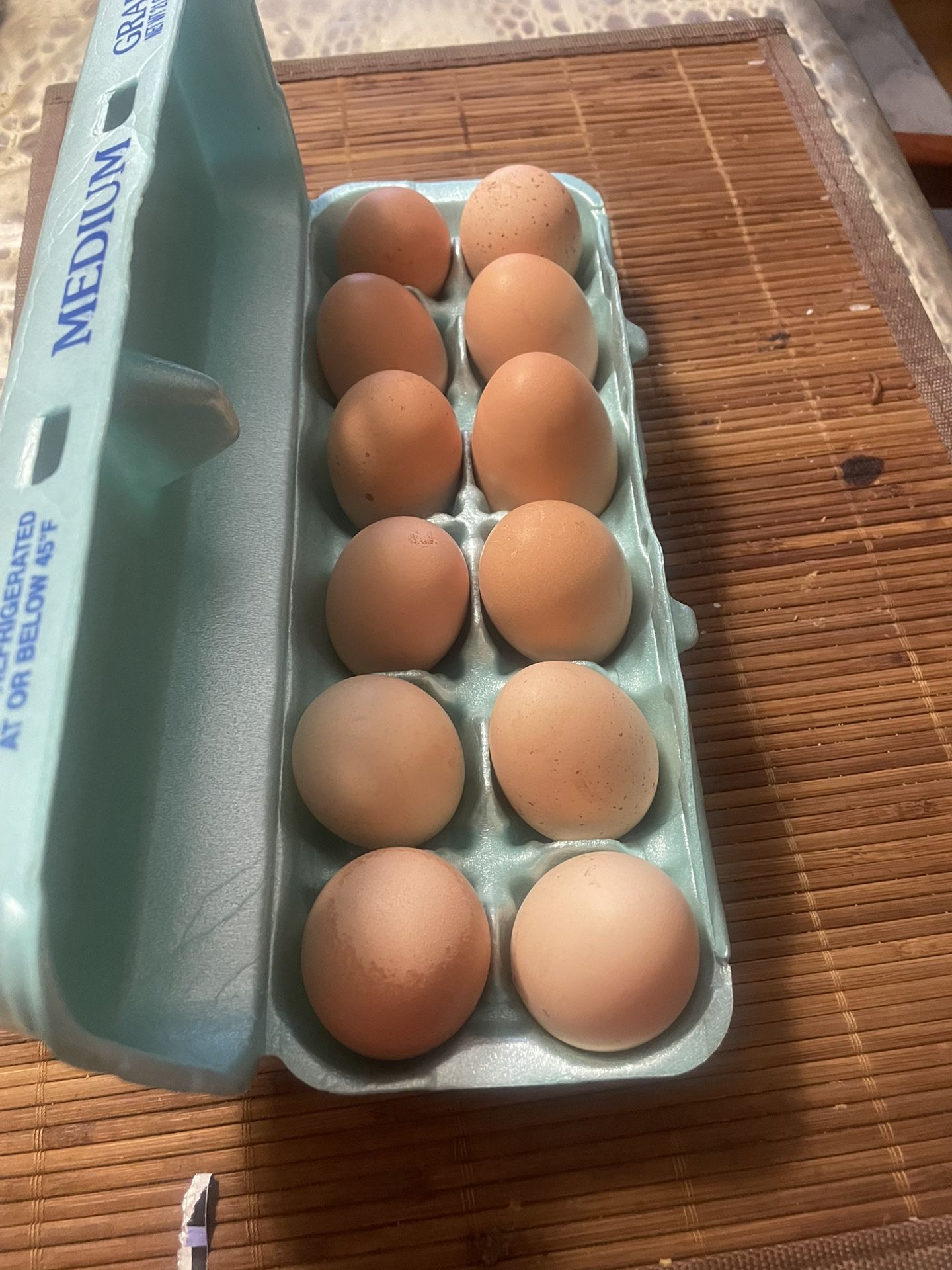 Fresh Eggs For Sale 5 Dozen Left $ 6  Dazen 