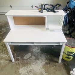 White Study Desk