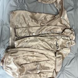silk pajama set size 170