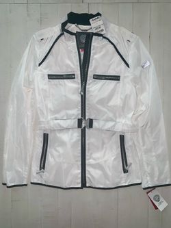 Vince Camuto White Rain Jacket/Wind Breaker