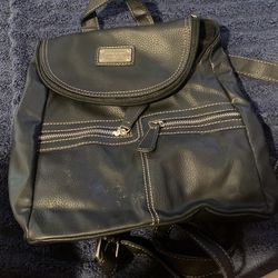 nine west leather back pack