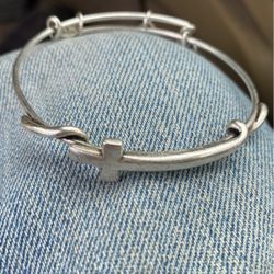 Vintage Alex & Ani Spiritual Cross Bracelet