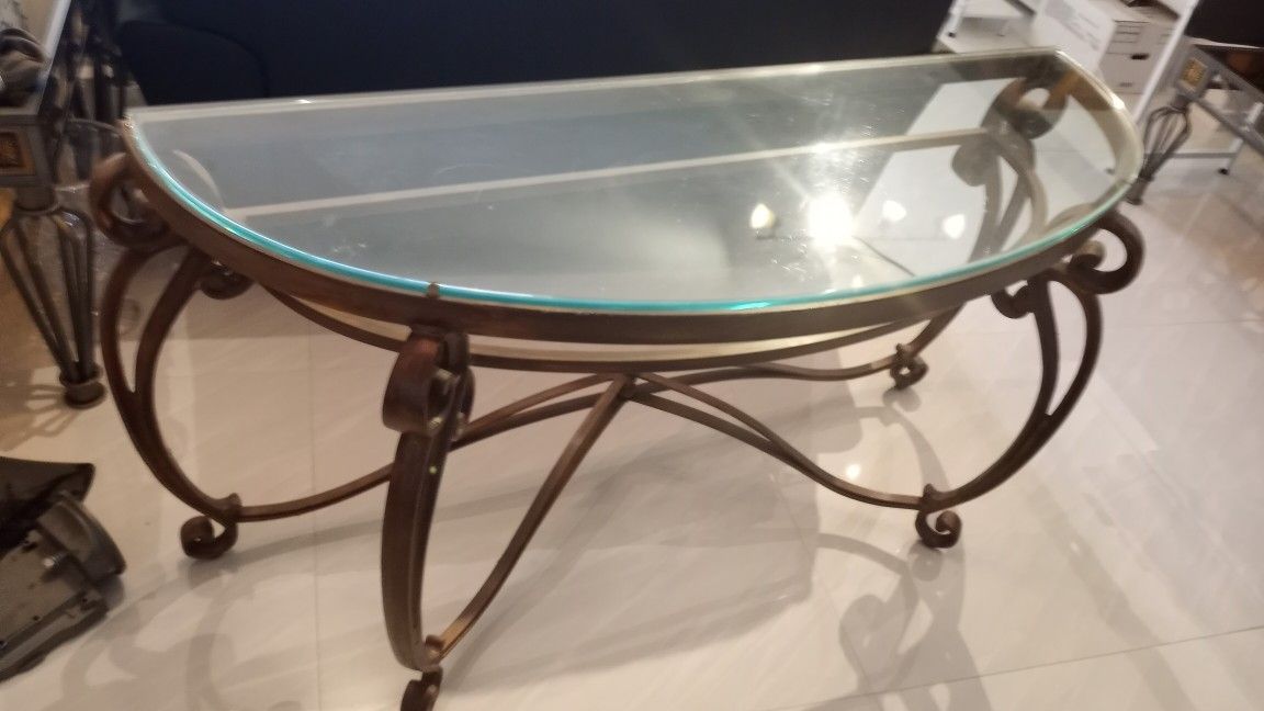 Glass Console Table