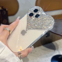 Sparkle Heart Diamond Case For iPhone 14 Pro Max