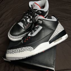 Jordan 3 Retro Black  Cement 2018 Size 13