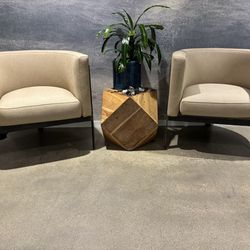 Modern Barrel Accent Chairs