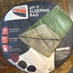 Glacier's Edge 40°F Sleeping Bag.