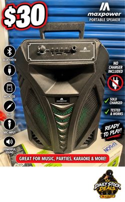 MaxPower Portable Bluetooth Speaker