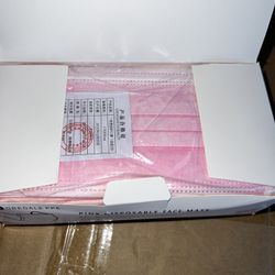 PINK Disposible Face Mask 