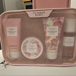 Victoria s Secret Pomegranate & Lotus Body Lotion, Wash, Mist & Scrub Gift Set
