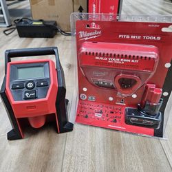 NEW Milwaukee M12 Tire Inflator Complete Kit