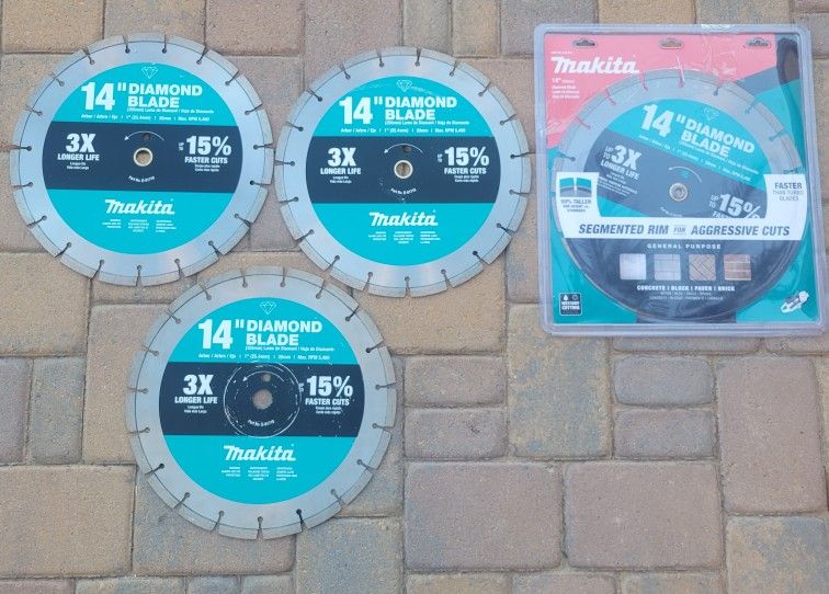 Makita 14 in. Diamond Blade, Segmented, General Purpose