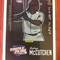 Andrew McCutchen 2012 Panini Triple Play Puzzle Card