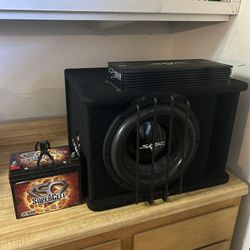 Skar 12” Sub With Amp And Battery 