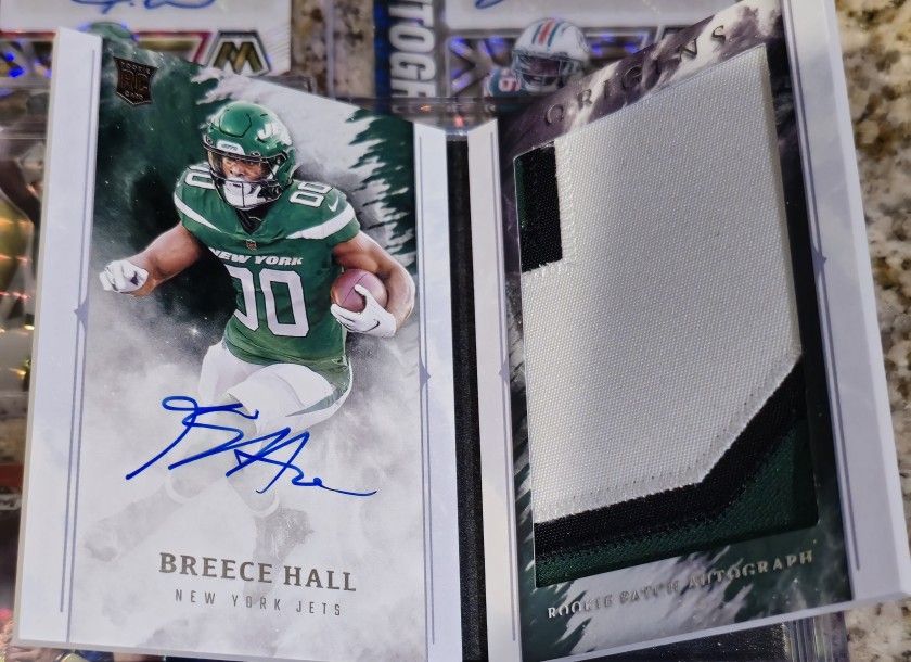 Breece Hall Autograph + Relic Rookie /49