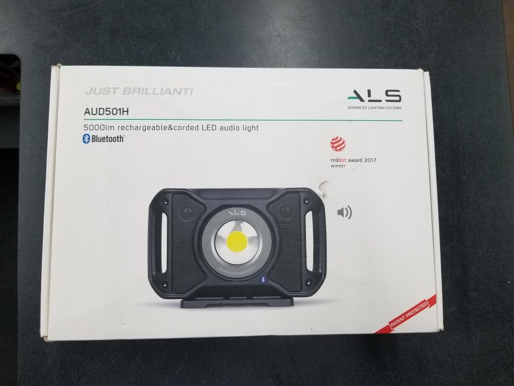 Led Work Light With Bluetooth Speaker