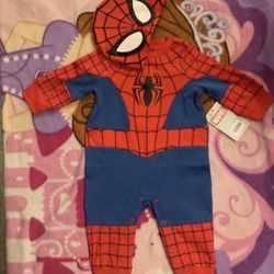Baby Spider-Man Costume Onesie Set 