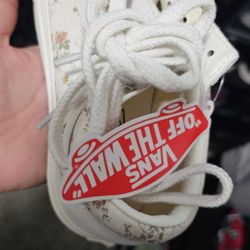 Vans Old Skool Sneakers Women's (Vintage) Floral Marshmallow Skateboard Shoes