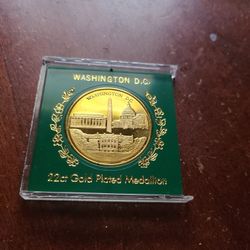 22kt Gold Medallion Washington D. C. 