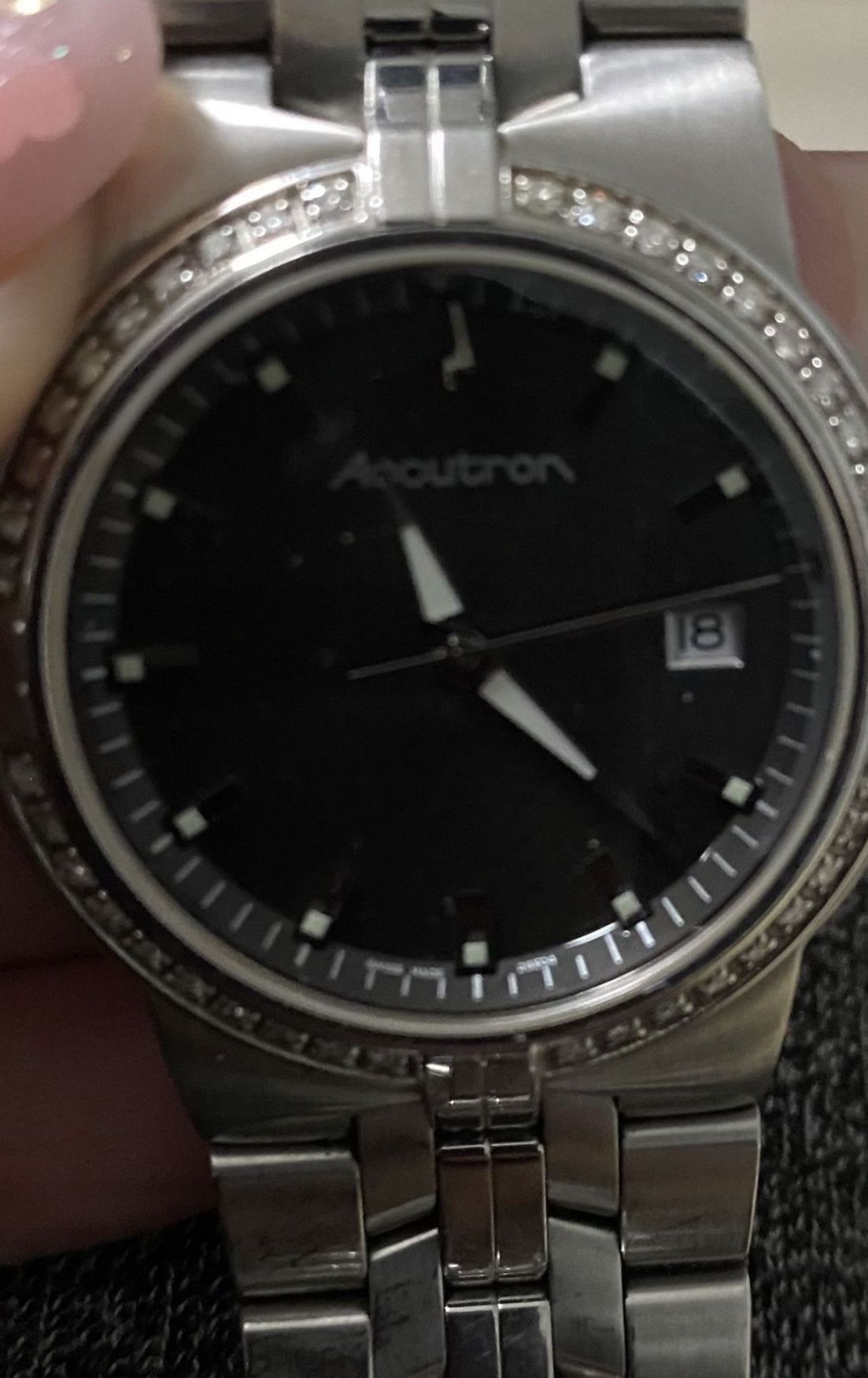Accutron Bulova Watch Diamond Stone