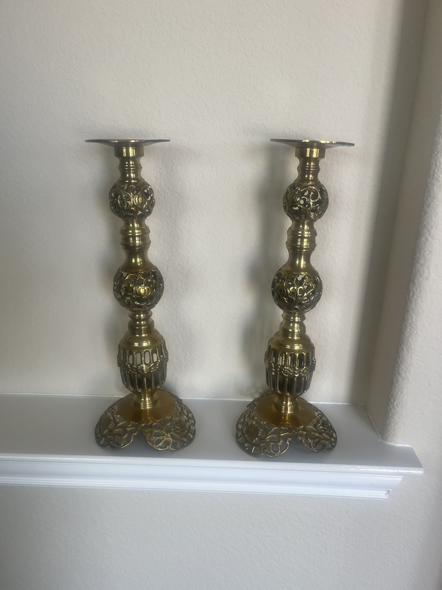Brass Candleholders