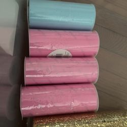 Pink And Blue Tulle For Decorating 