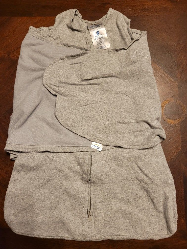 Halo Heather Gray Infant Swaddle