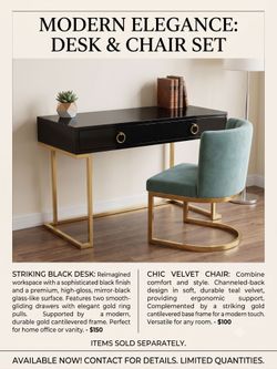 🔥 DESK + CHAIR BUNDLE — BEST DEAL 🔥
