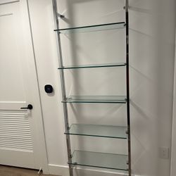 Glass bookshelf