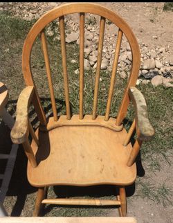 Kids Wooden Rocking Chair