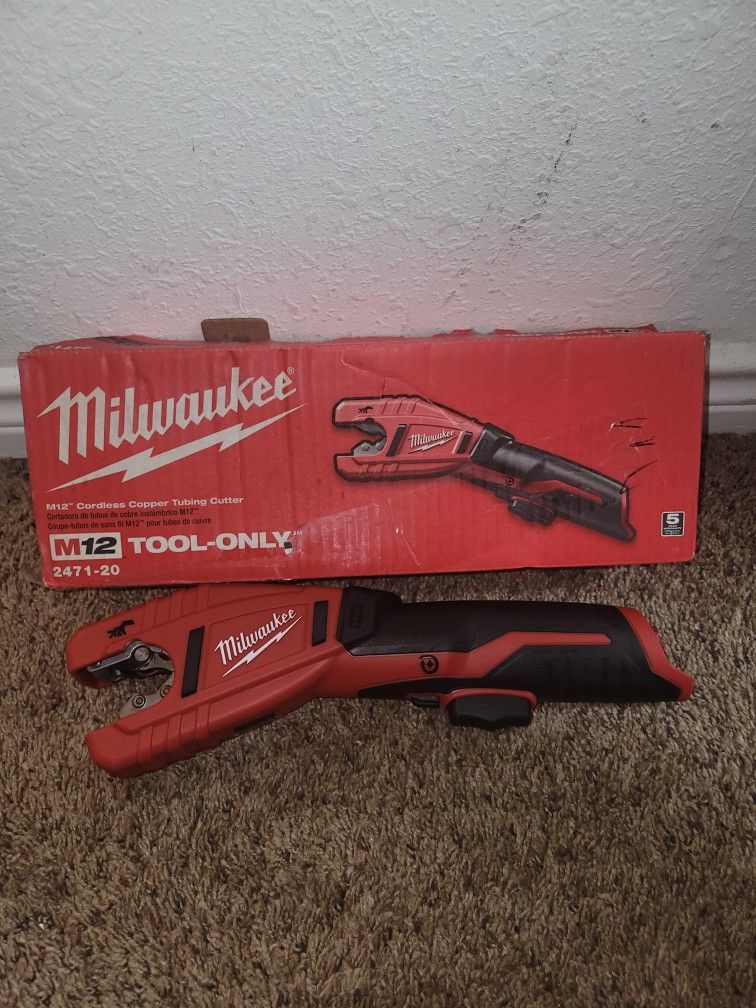 Milwaukee Copper Cutter 12v TOOL ONLY for Sale in San Antonio, TX OfferUp