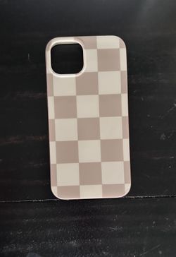 Casely iPhone 13 Neutral Checkerboard Case With Mag Safe