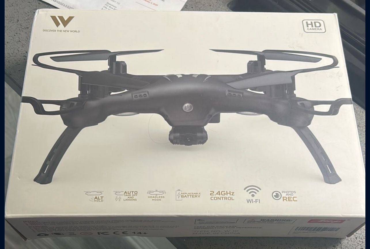 New Drone with Camera for Adults/Kids/Beginners - W10 1080P 120° FPV Live Video