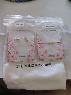 Cherry Blossom Set Sterling Silver