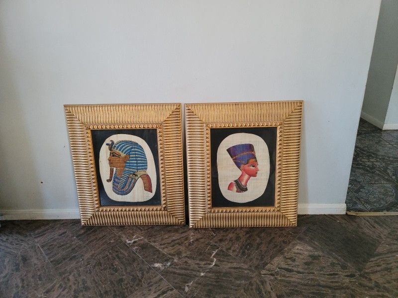 Framed Real Papyrus Art