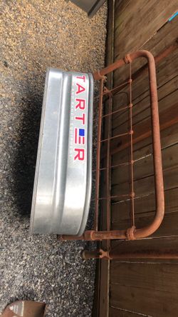 Tarter Water/Feed Container and Western Farm bed frame
