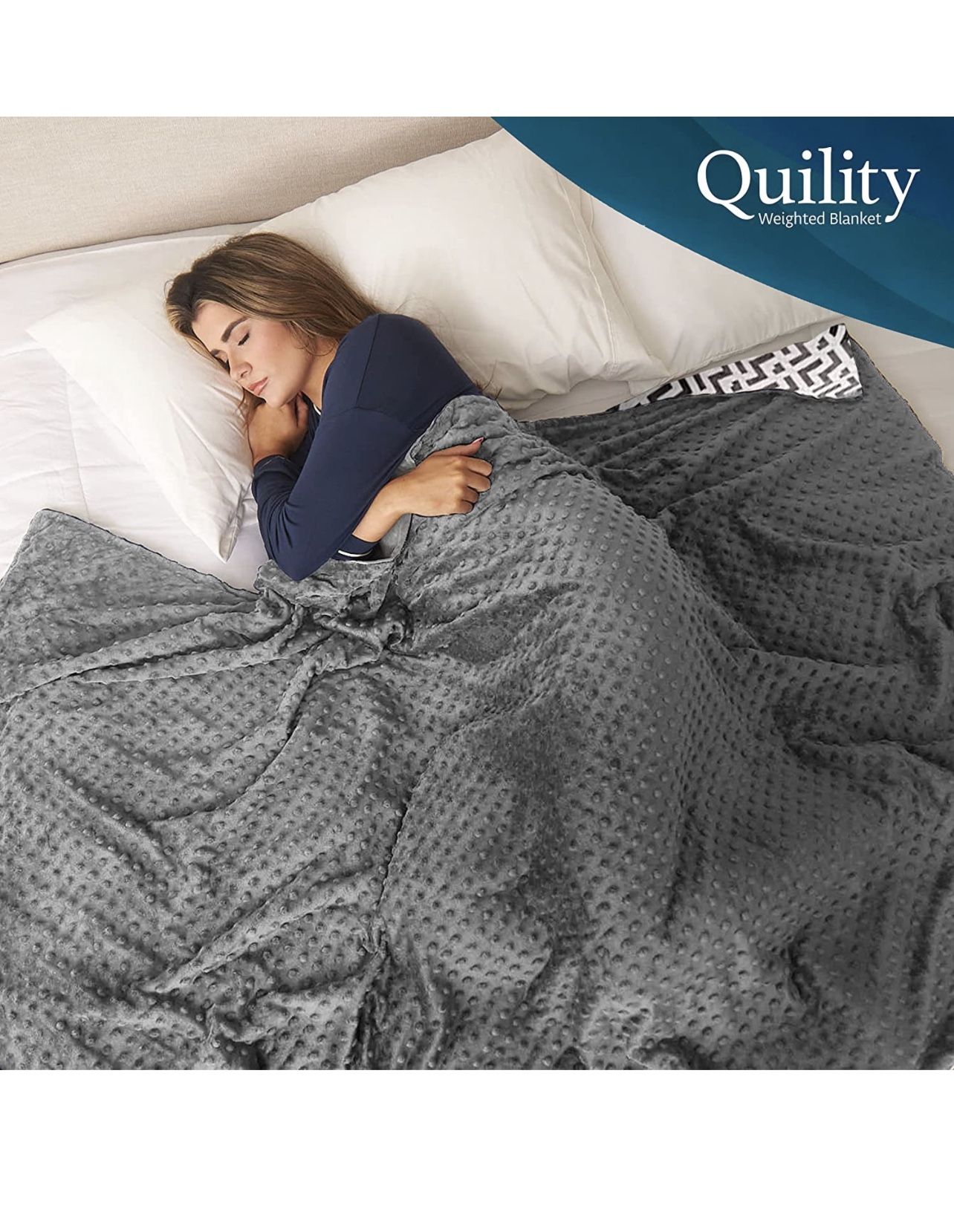 King Size 86x92 Blanket Size Quility Weighted Blanket With Soft