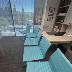 Quality Office Chairs… Coastal turquoise…priced to Sell!!! 