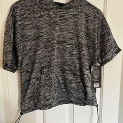 New Short Sleeve Hoodie Activewear Top