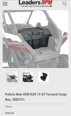 Polaris rzr pro XP and pro R cargo box