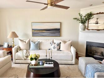 Oversized 60x30 Abstract Ocean Wall Art/ Painting