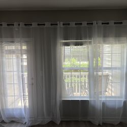 Sheer White Curtains 