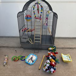 You And Me Bird Cage With Lots of Extra Toys & Accessories