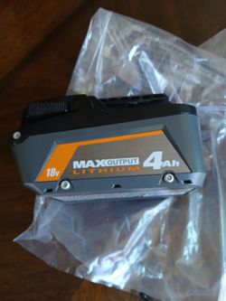 18V ridging battery max out put lithium’ 4Ah