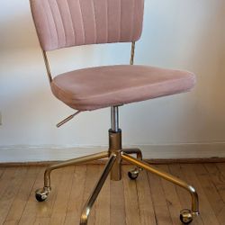 Pink Modern Swivel Desk Chair